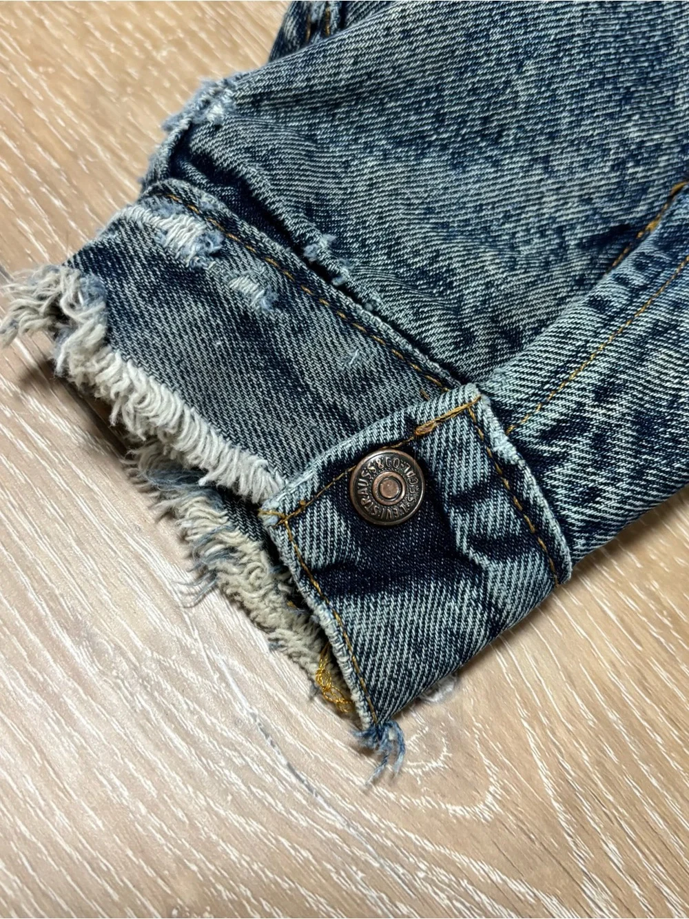 Vintage Levis Jacket Mens XL Blue Sherpa Lined Denim Trucker Made USA 80s